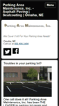 Mobile Screenshot of parkingmaintenanceomaha.com