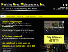 Tablet Screenshot of parkingmaintenanceomaha.com